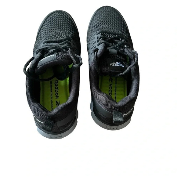 Reebok Men’s Sublite Alloy Toe Black & Gray Safety Work Shoes Size 5 Men 7 Wmns - Picture 4 of 6